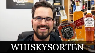 Welche Whiskysorten/ Whiskeyarten gibt es? (Whiskeysorten, Whiskytypen) Malt Mariners Whisky Wissen