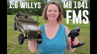 FMS - 1941 Willys MB - 1:6 RTR Crawler - Unbox & Runs