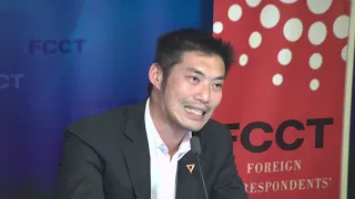 2019 12 02 FCCT What next for the Future Forward Party and its leader? An evening with Thanathorn Ju