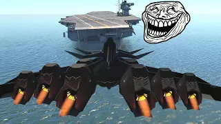 Futuristic  Jet Carrier Landing...