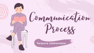 Communication Process Animation - Purposive Communication Subject Class Work