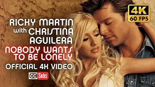 Ricky Martin & Christina Aguilera - Nobody Wants To Be Lonely (Official 4K Video)