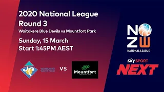 Waitakere Blue Devils v Mountfort Park | National Water Polo League 2020 | Round 3 | Sky Sport Next