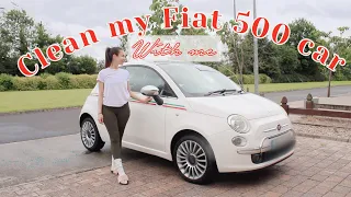 DEEP CLEAN MY CAR WITH ME | FIAT 500 ITALIAN STYLE