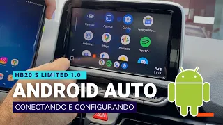 HB20 2023 - Configurando o Android Auto - Como conectar o celular na central multimídia