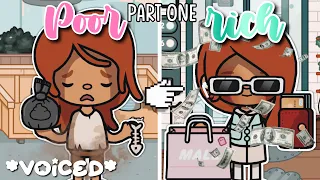 POOR to RICH 🤑 | WITH *VOICE* 🔊 PART 1 | toca boca TIKTOK roleplay ❌ NOT MINE