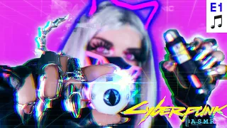 Cyberpunk ASMR 🎵📡👁️ Ripperdoc 1 SCI FI Cranial Nerve Exam + 🐱 Eye Surgery 🤖 Glitchy