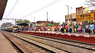 Office Time Titagarh Station passenger on Naihati -Sealdah Local | Eastern Railway