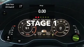 Разгон Audi Q7 последнего поколения после чип-тюнинга Stage 1. От 0 до 100 км/ч