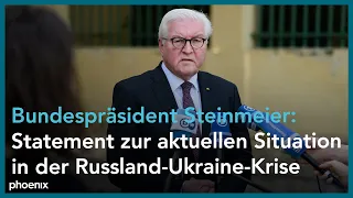 Russland-Ukraine-Krise: Statement Bundespräsident Frank-Walter Steinmeier