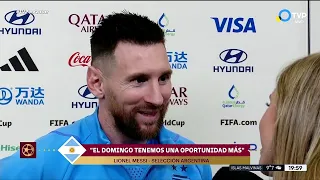 Sofia Martínez entrevistó a Lionel Messi en La Tarde del Mundial - TVP 13/12/2022