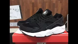 Обзор кроссовок Nike Huarache чёрно белые