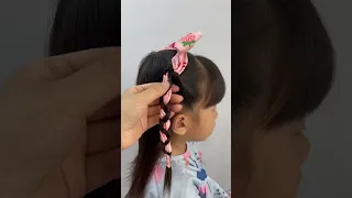 Cascading Weaved Elastics, Little Girl Hairstyle/Ep5