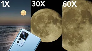 Xiaomi Mi 12T Pro 60X Moon Zoom Test