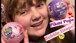Opening Our First Pikmi Pops Surprise BUBBLE DROPS Plush from Moose Toys – Unboxing & Review