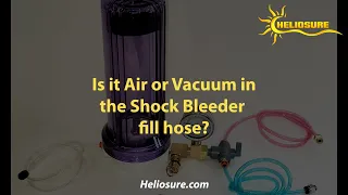 Motorcycle Shock Bleeder - Is there air or vacuum in that fill hose?