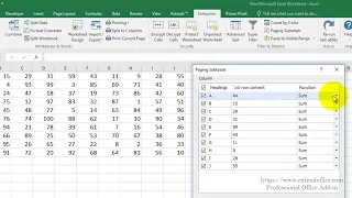 Quickly Inserting And Printing Subtotals On Each Page In Excel