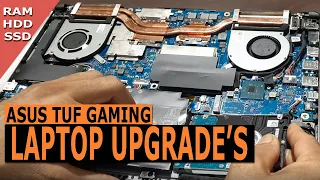 How to install Ram & Ssd in Asus Tuf Gaming Laptop - Full Practical Tutorial ASUS TUF Upgradation