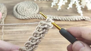 Yine çok ama çok kolay çanta sapı yapımı,Baghanle Crochet