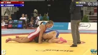 ЧМ-2013 72 кг. Наталья Воробьева - Эрика Вейбе (Канада) 1/4 финала