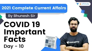 COVID 19 Important Facts | 30 Topics | 30 Days | Day-10 | 2021 Current Affairs | Bhunesh Sir