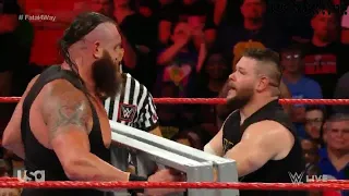 Fatal 4 Way Match - Braun Strowman Vs Kevin Owens Vs Finn Bálor Vs Bobby Roode Raw, June 11, 2018