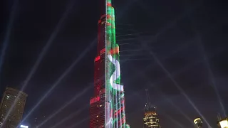 2018 New Year in Dubai ! * show in 4K *  sneak peek on fireworks Dubai, downtown.