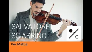 Salvatore Sciarrino: Per Mattia (1975) for solo violin. Mariano Ceballos - violin