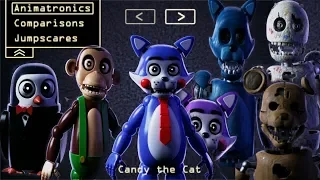 ALL REMASTERED ANIMATRONICS | EXTRAS |  Five Nights at Candy's Remastered