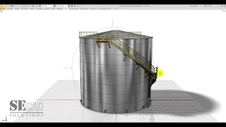 3D Modeling for Storage Tank and Spiral Stair Part 2