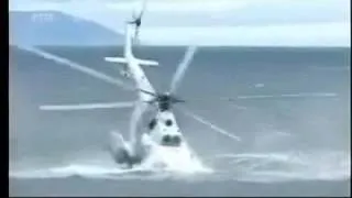 Russian Helicopter Crashes in Sea Water Hokkaido Island Japan Russian Mil Mi-14 Haze Training Crash