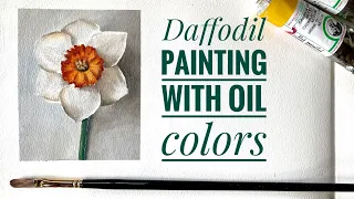 How To Paint Daffodil Flower | Daffodil Flower Painting Step by Step