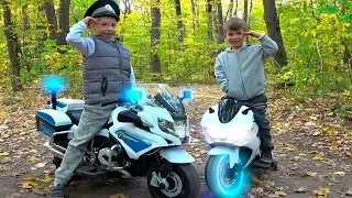 Ride on Power Wheels for Kids / Pretend Play with Cross Motorcycle / Family Fun Playtime