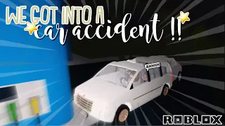 We Got Into A CAR ACCIDENT!!*injuries?*|Bloxburg Family Roleplay|*With Voices*|Roblox|