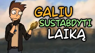 MINECRAFT KURIAME GALIU SUSTABDYTI LAIKĄ!