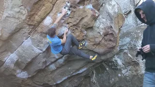 Stone Fort (Little Rock City) Bouldering - Super Mario - V4