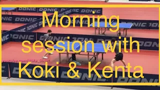 A morning session with NIWA Koki & MATSUDAIRA Kenta 🇯🇵 @ Austrian Open 13/11/2016