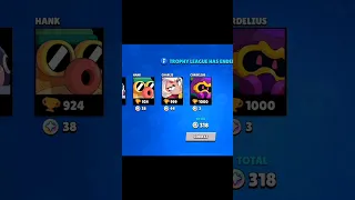 TROPHY RESET👀😭 Brawl Stars #shorts #codeap