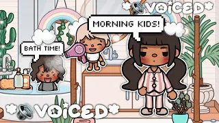 Aesthetic *PREGNANT* Morning Routine! ☀️🤰🏽|| 🔊 VOICED || Toca Boca Roleplay