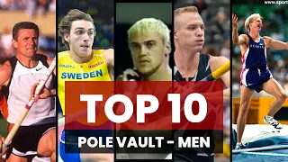 Top 10 best pole vault jump ever in athletics track and field.