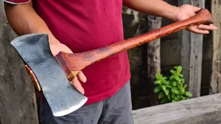 Axe Restoration & Make a Gorgeous New Handle From Rosewood , Woodworking