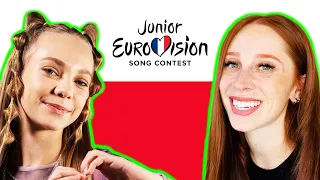 LETS REACT TO POLAND'S REVAMP FOR JESC 2023 // MAJA KRZYZEWSKA - I JUST NEED A FRIEND