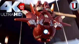 Iron Man vs Loki -The Avengers 2012 Movie Clip (4K HD)