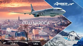 CLUJ FLY IN✈️ MSFS BOEING 737-800 /Amber Virtual/ LCLK - LRCL /FSLTL/FS2CREW PDMG/VATSIM LIVE/gsxPRO