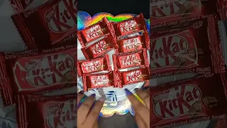 ASMR 🍫 Filling Platter with Sweets // Mini Kitkat Chocolate 🍫 #shorts #satisfying