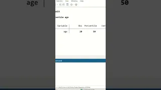 Calculate median in STATA #Shorts