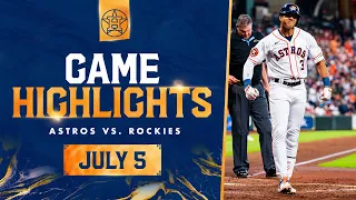 Rockies vs. Astros Game Highlights (7/5/23) | MLB Highlights