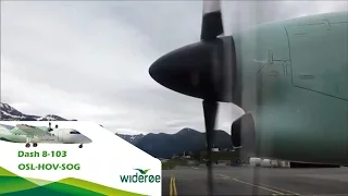 Widerøe Oslo-Orsta/volda-Sogndal (Dash 8 100)