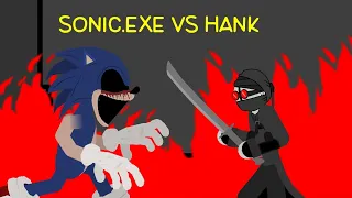 Xenophanes (Sonic.Exe) vs Hank J. Wimbleton - (Stick Nodes Animation)