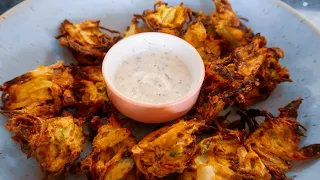 Crispy Onion Bhaji Recipe in Air Fryer | Perfect for Snacking or Appetizer